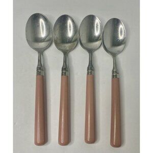 Stanley Roberts Spectrum Mauve Stainless Flatware Dinner/ Soup Spoons